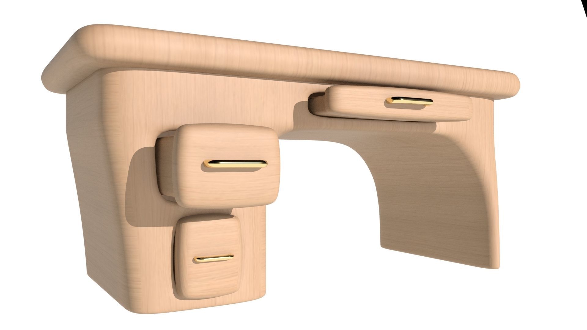 Cartoon Table Free low-poly 3D model_3