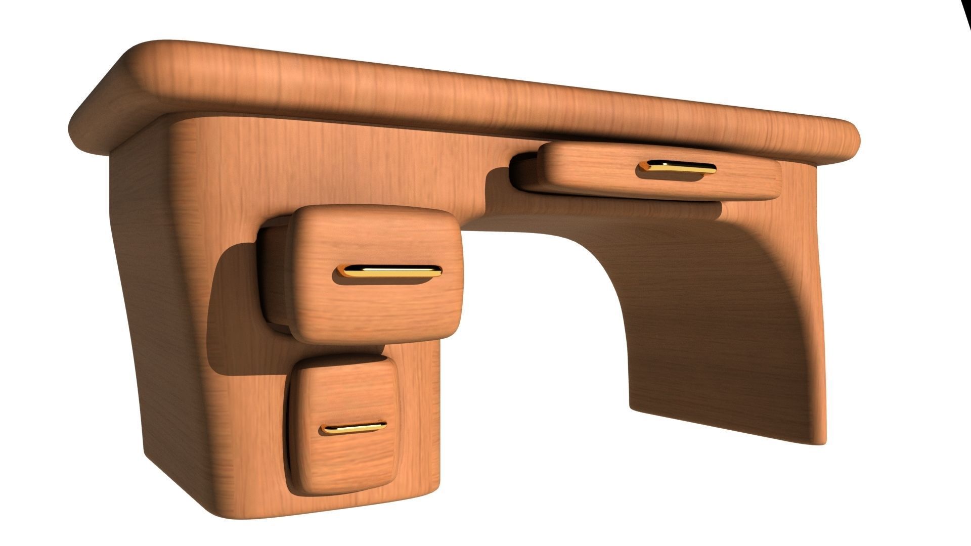 Cartoon Table Free low-poly 3D model_2