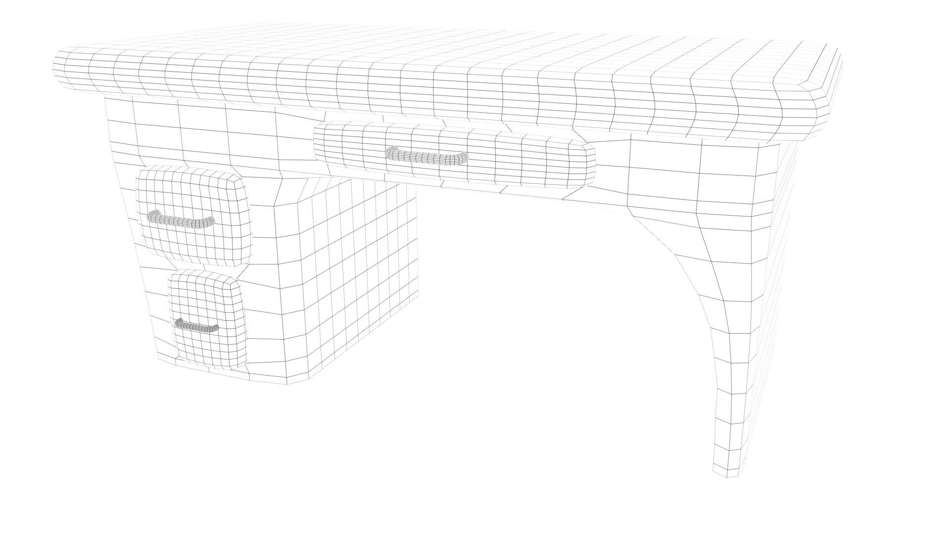 Cartoon Table Free low-poly 3D model_7