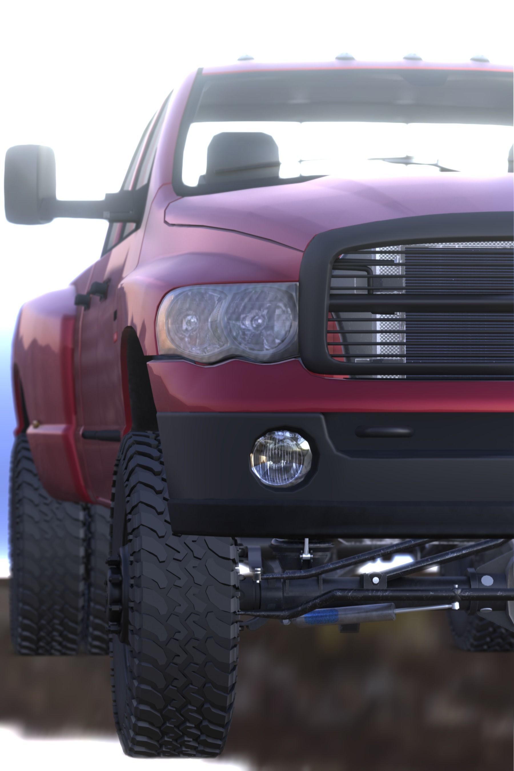 2004 DODGE RAM 3500DRW 3D model_3