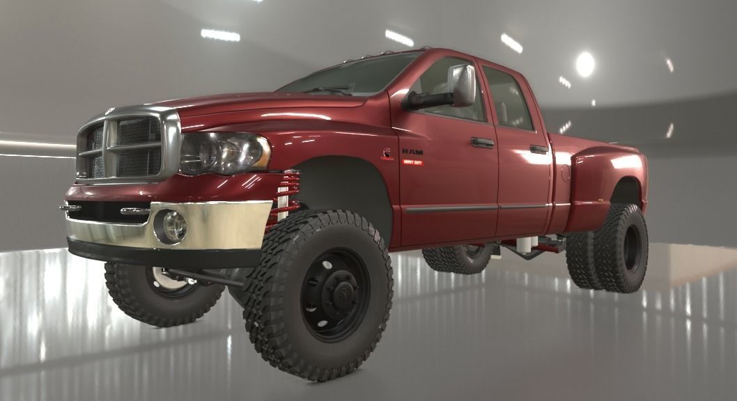 2004 DODGE RAM 3500DRW 3D model_4