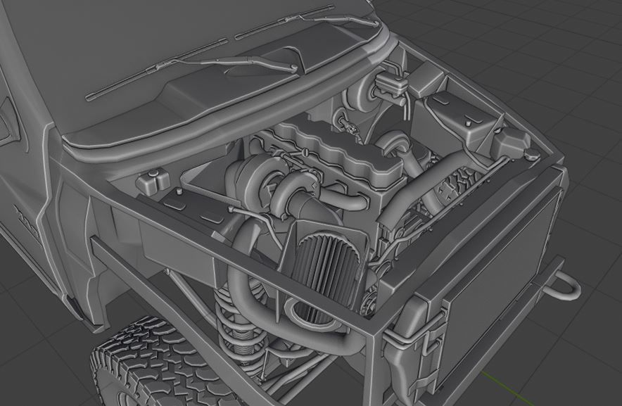 2004 DODGE RAM 3500DRW 3D model_6
