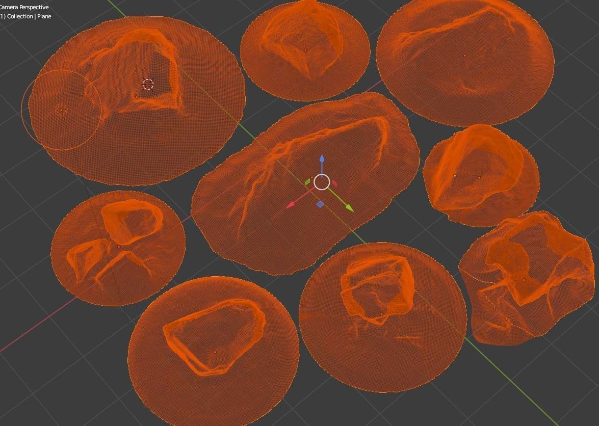 Photo-Scanned Rock Collection Moorland Stones Boulders Low-Poly Low-poly 3D model_4