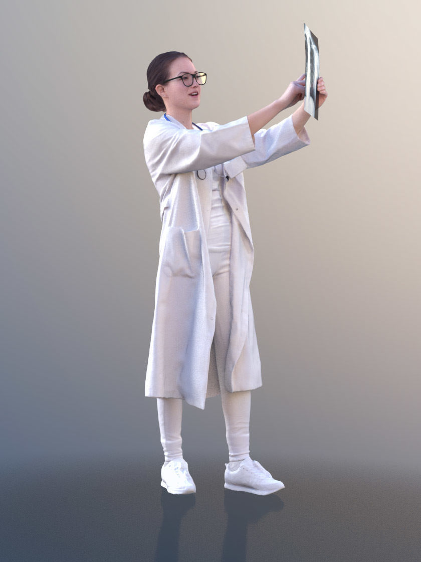 1009 - Medical Bundle Doctors Nurses Patients Hospital Staff 3D Model Collection_25