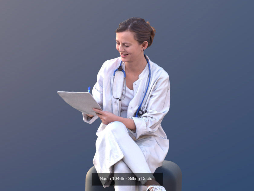 1009 - Medical Bundle Doctors Nurses Patients Hospital Staff 3D Model Collection_18