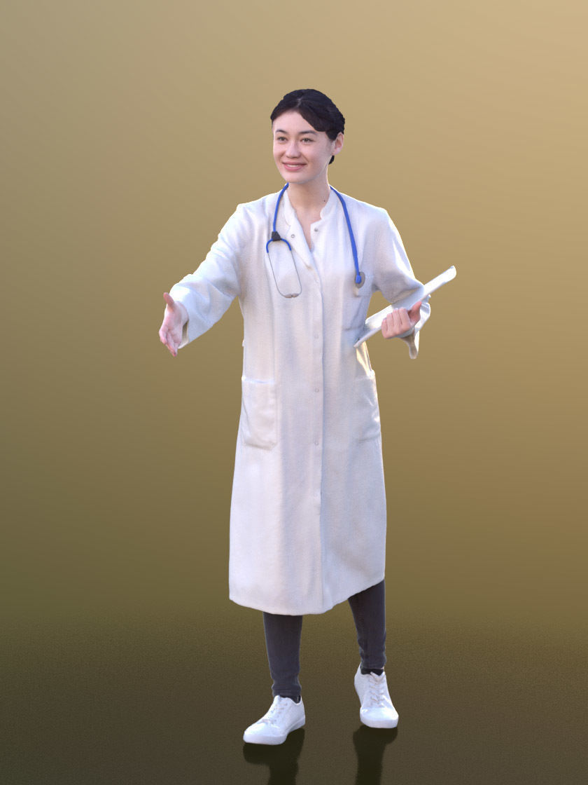 1009 - Medical Bundle Doctors Nurses Patients Hospital Staff 3D Model Collection_11