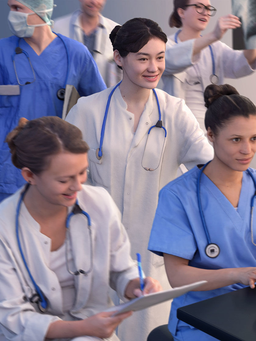 1009 - Medical Bundle Doctors Nurses Patients Hospital Staff 3D Model Collection_1