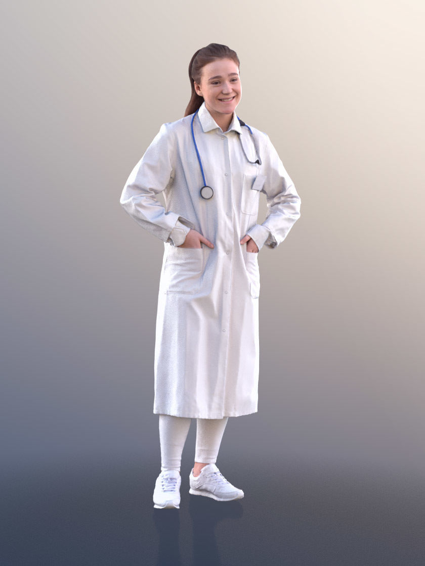 1009 - Medical Bundle Doctors Nurses Patients Hospital Staff 3D Model Collection_17