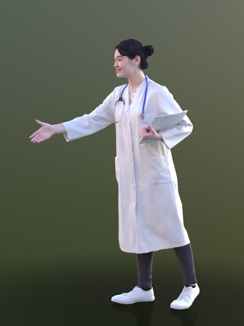 1009 - Medical Bundle Doctors Nurses Patients Hospital Staff 3D Model Collection_13