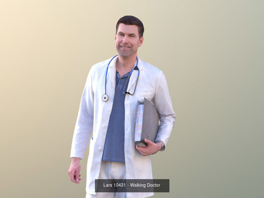 1009 - Medical Bundle Doctors Nurses Patients Hospital Staff 3D Model Collection_20