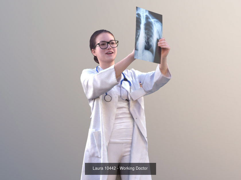 1009 - Medical Bundle Doctors Nurses Patients Hospital Staff 3D Model Collection_2