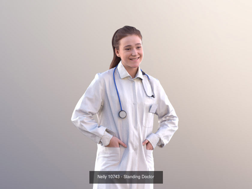 1009 - Medical Bundle Doctors Nurses Patients Hospital Staff 3D Model Collection_10