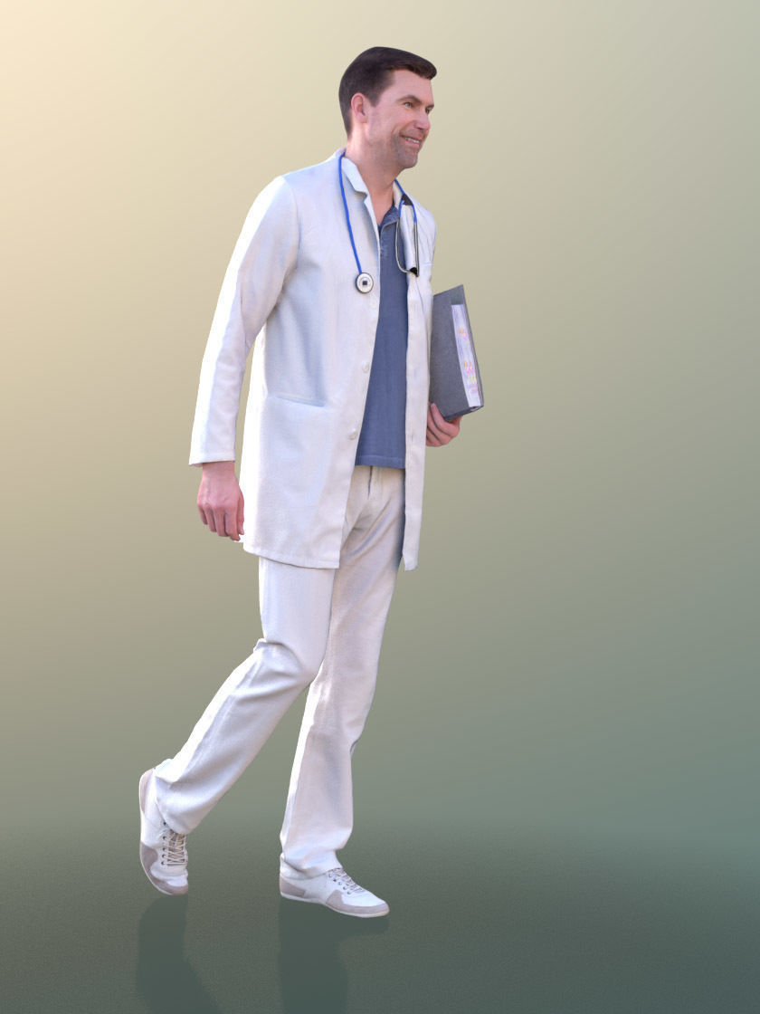 1009 - Medical Bundle Doctors Nurses Patients Hospital Staff 3D Model Collection_27