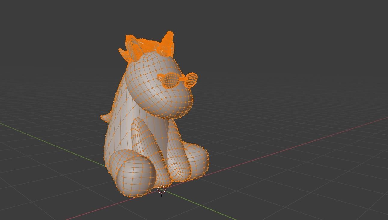 Unicon Uni Low-poly 3D model_5