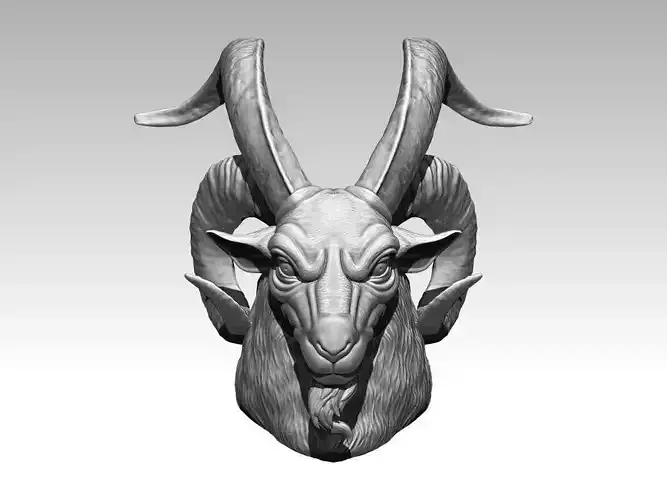 Goat Ram Double Horn