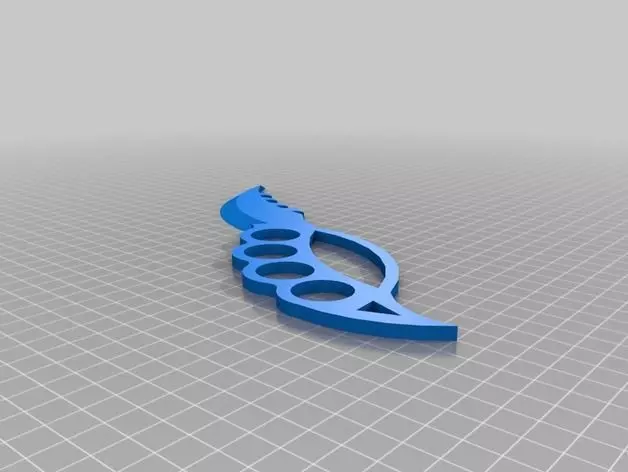 trench knife 3D print model_0