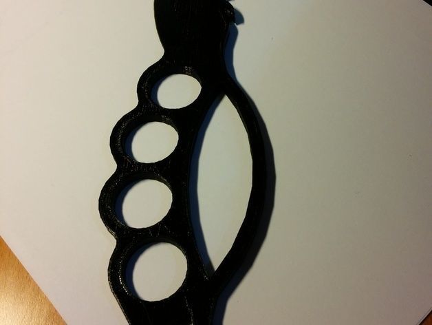 trench knife 3D print model_1