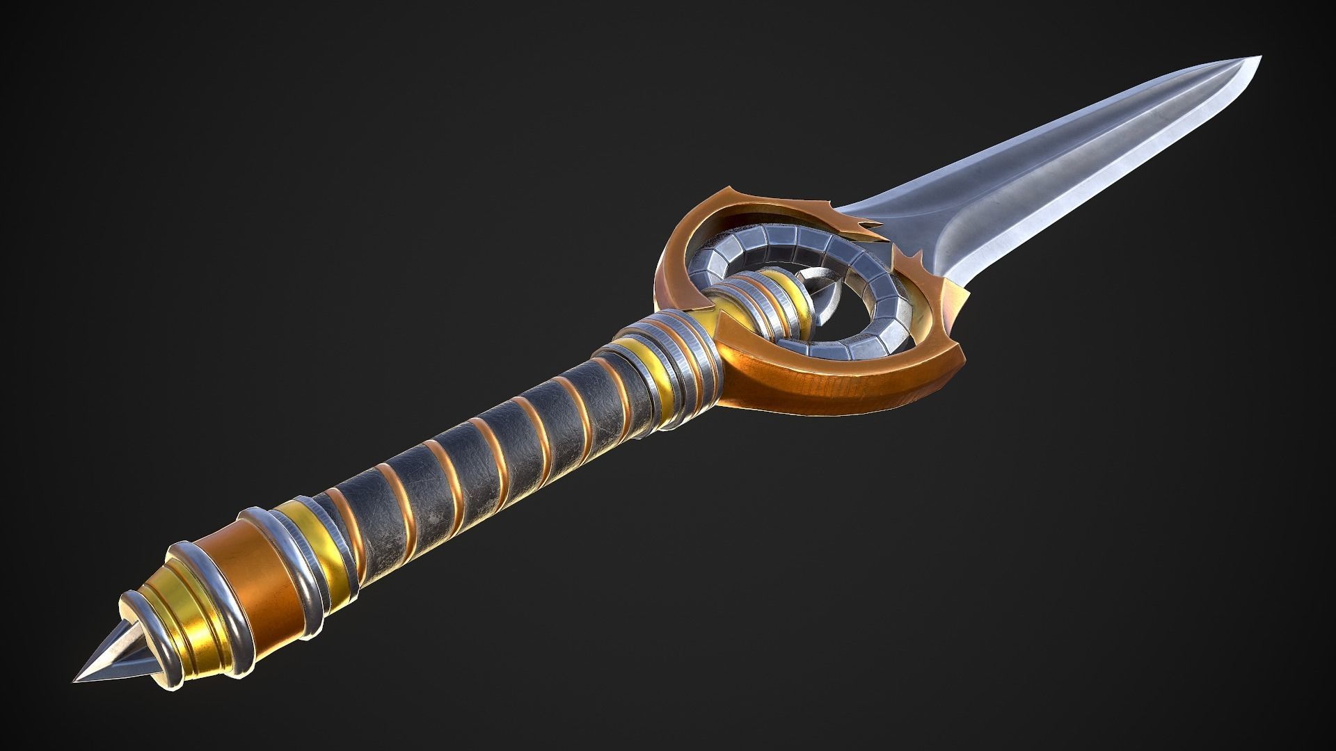 Melee Weapon Set A7 3D Model Collection_5