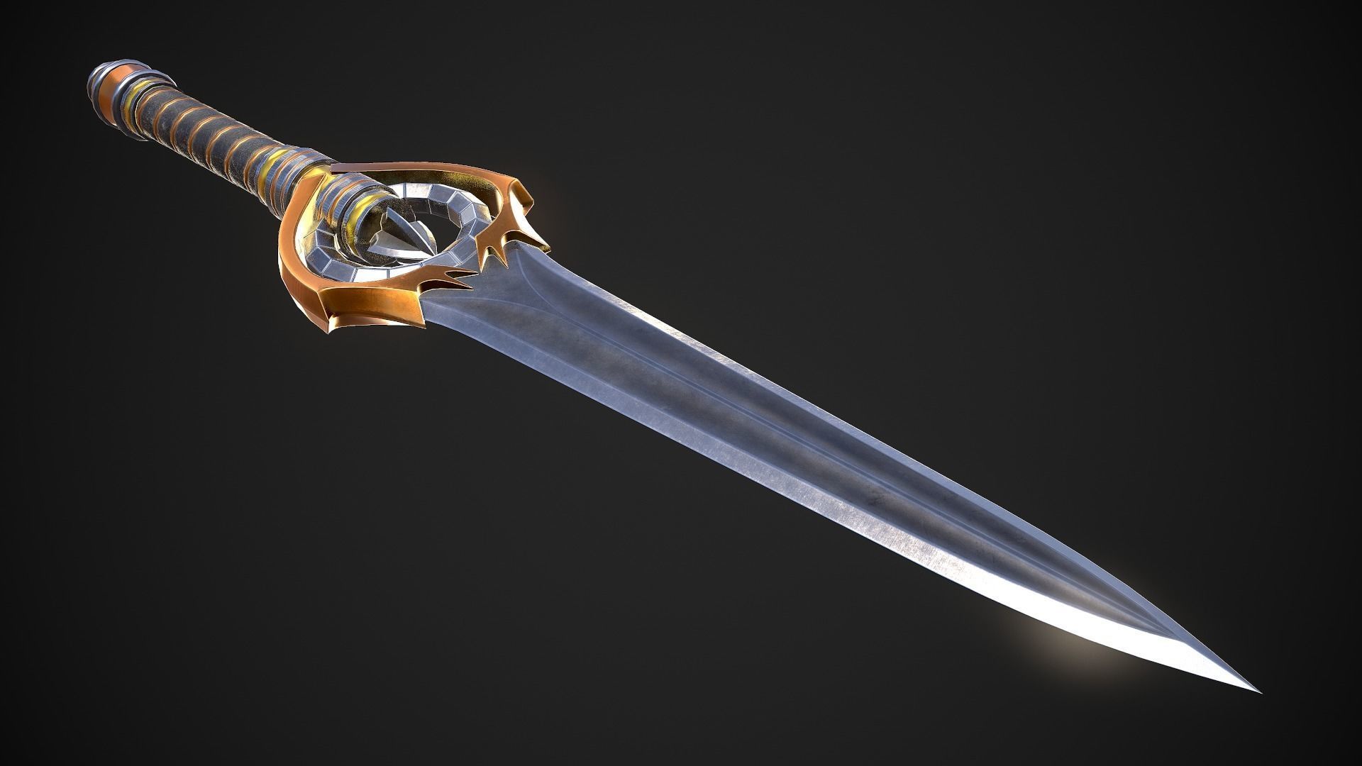 Melee Weapon Set A7 3D Model Collection_4