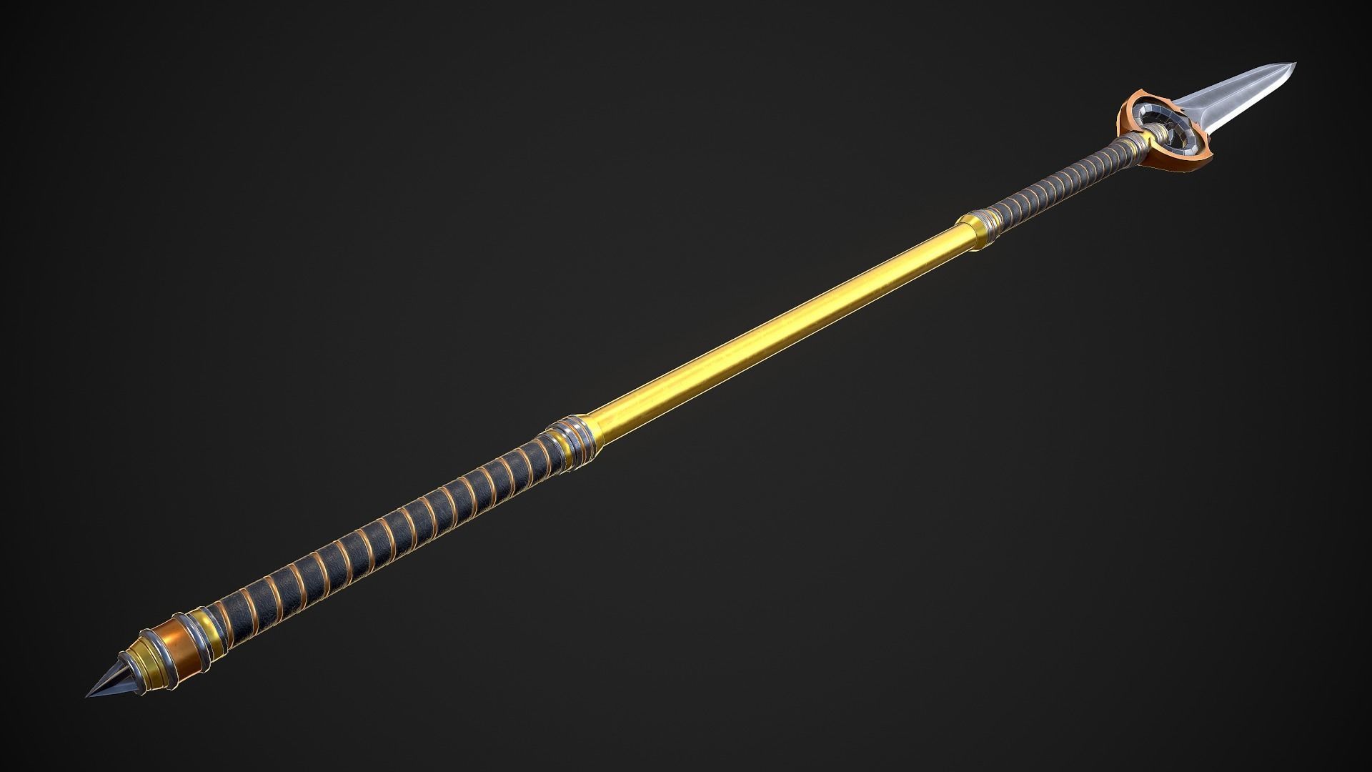 Melee Weapon Set A7 3D Model Collection_23