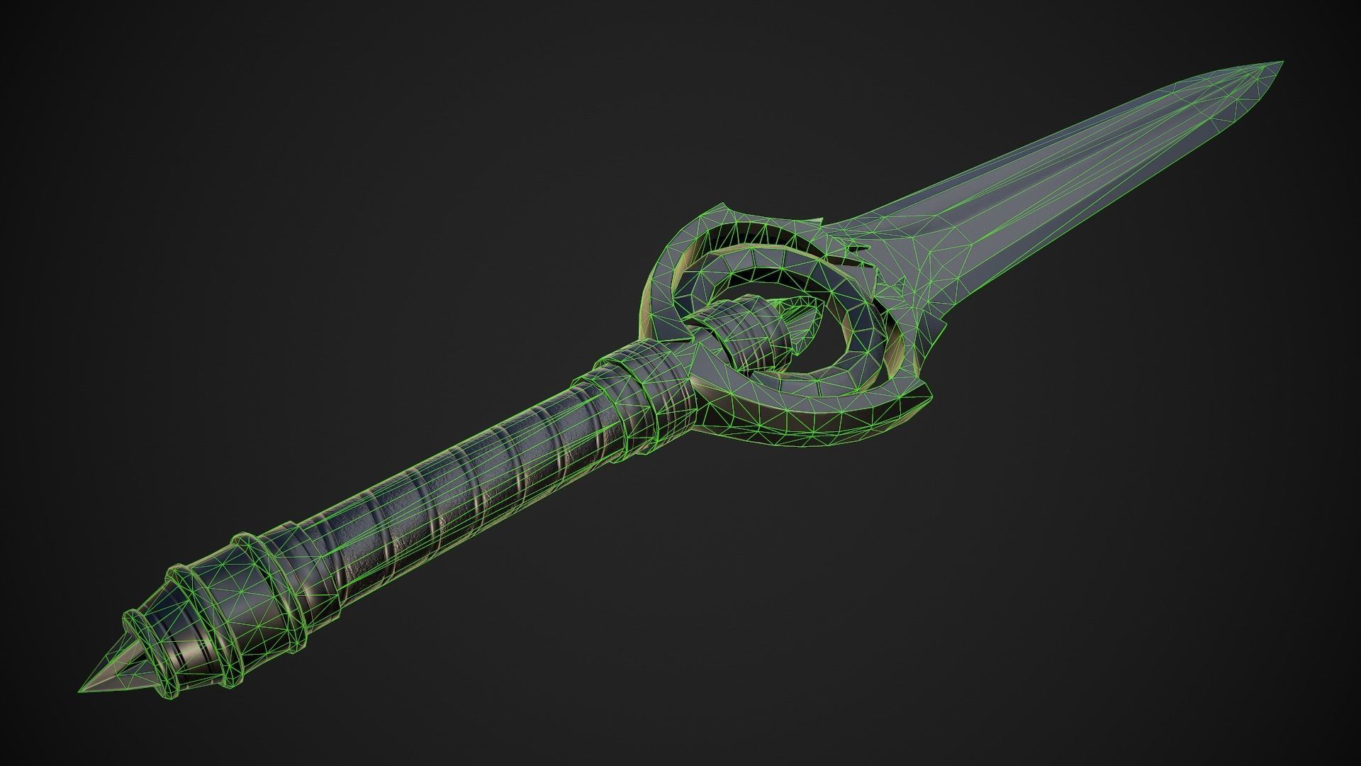 Melee Weapon Set A7 3D Model Collection_8