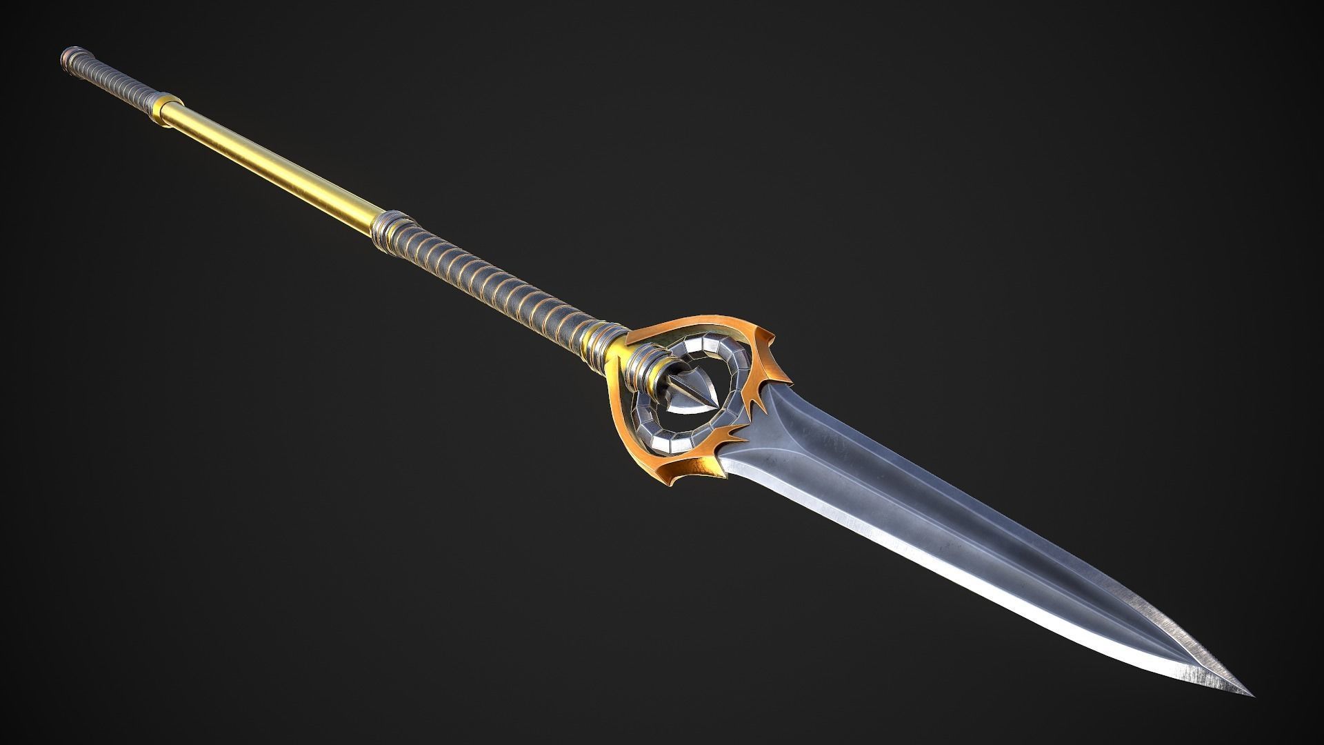 Melee Weapon Set A7 3D Model Collection_22