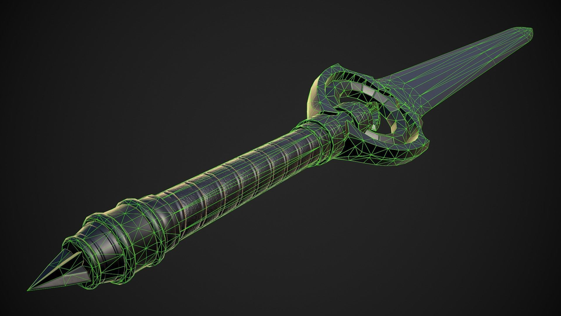 Melee Weapon Set A7 3D Model Collection_15