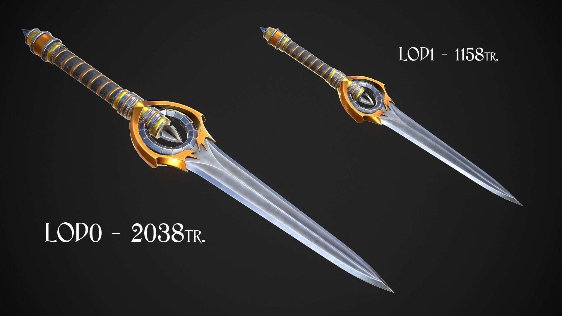 Melee Weapon Set A7 3D Model Collection_2