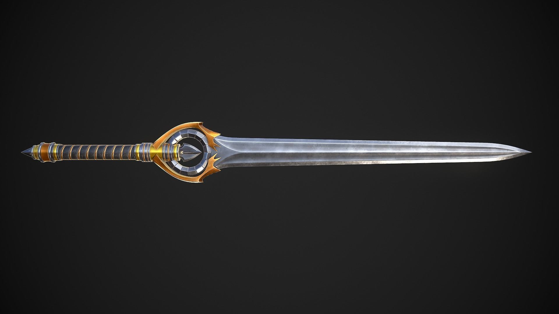 Melee Weapon Set A7 3D Model Collection_10