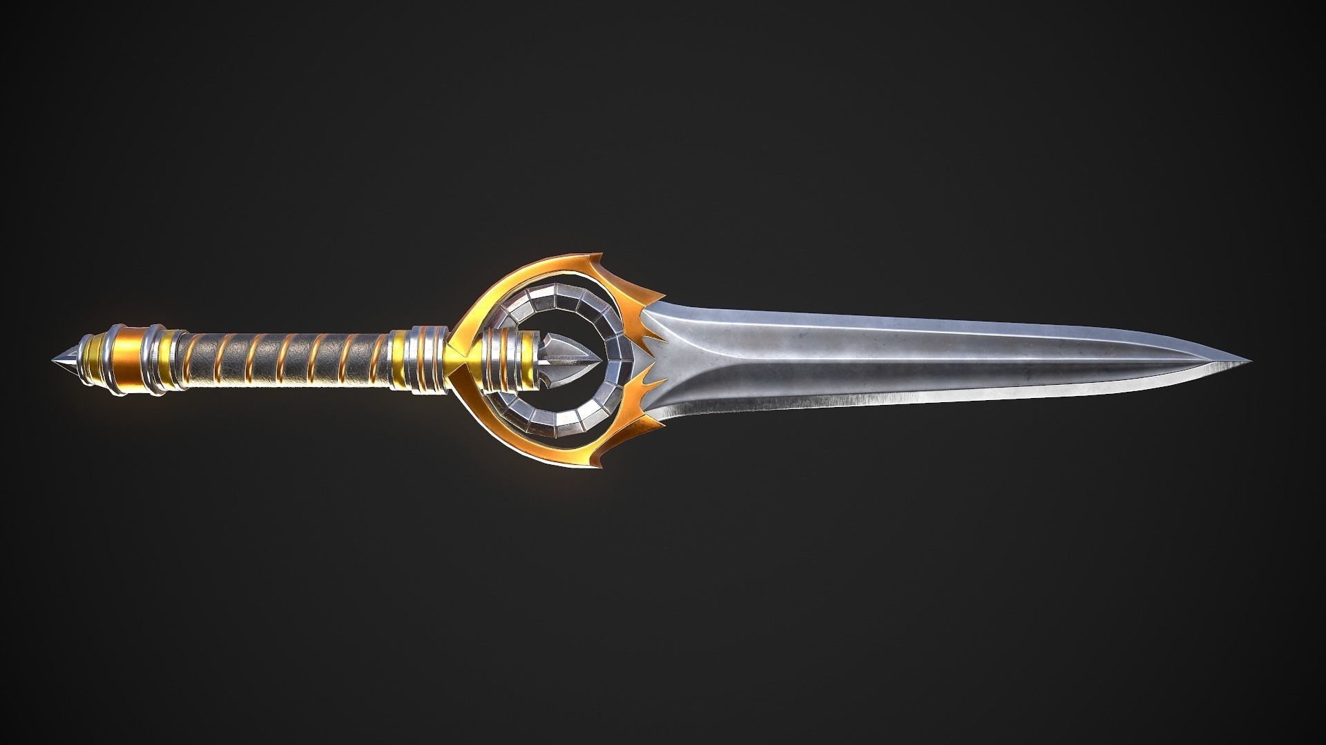 Melee Weapon Set A7 3D Model Collection_3