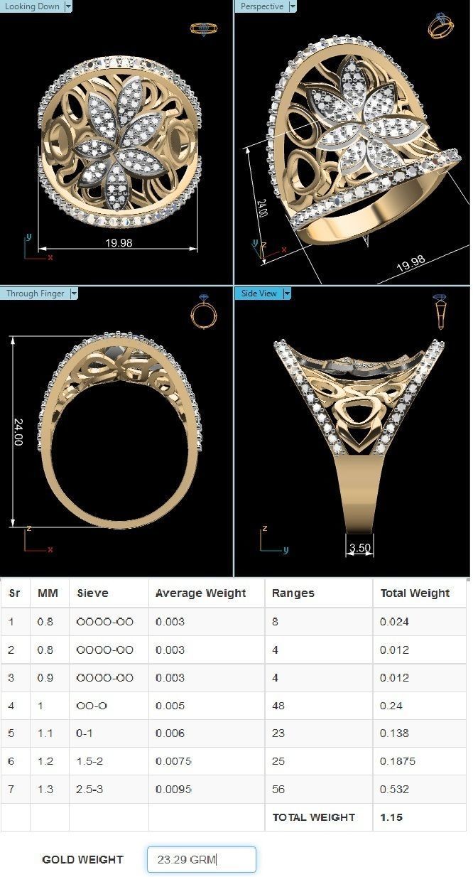 Ring - 152 3D print model_2