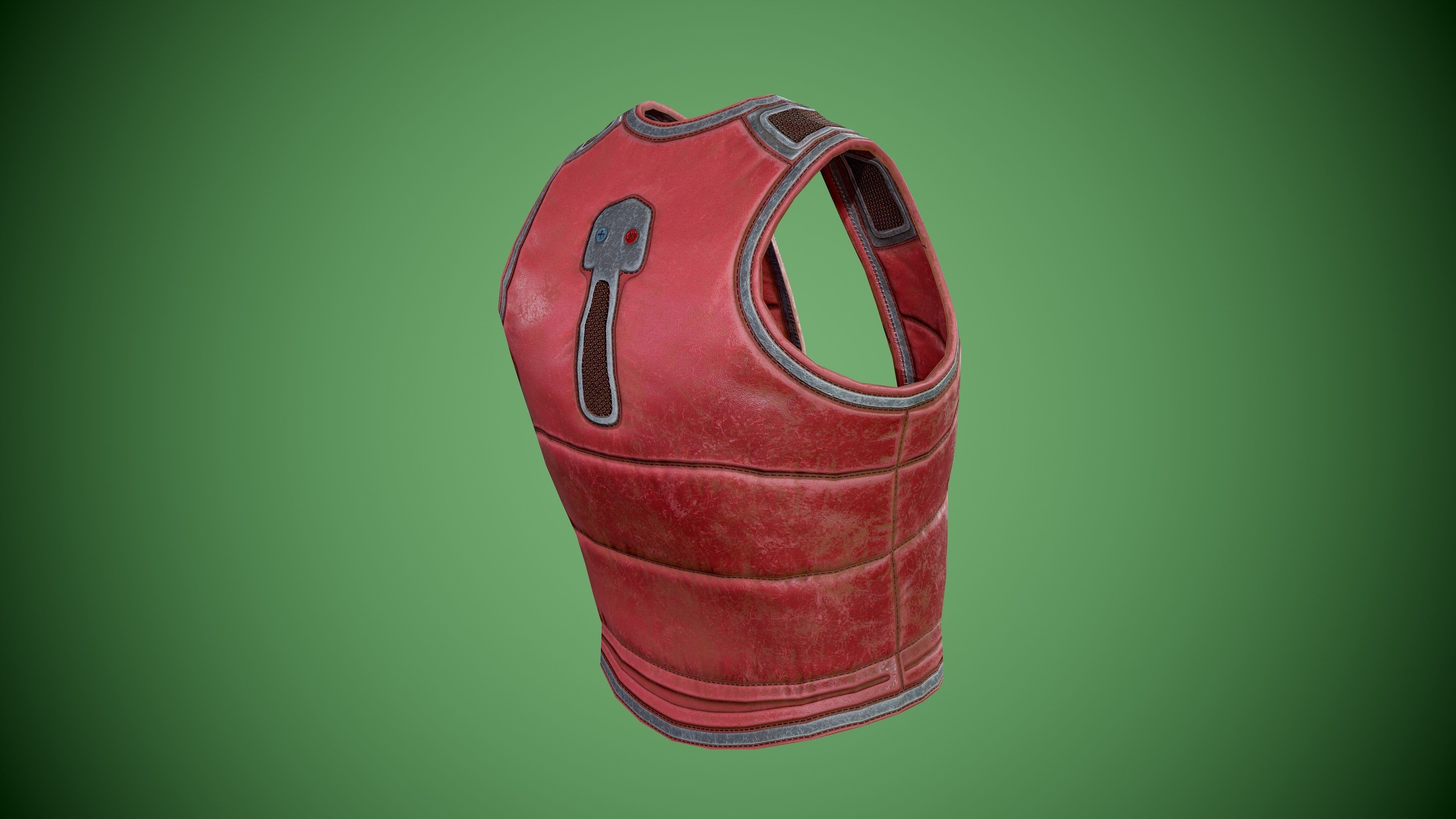 Vest low-poly Low-poly 3D model_10