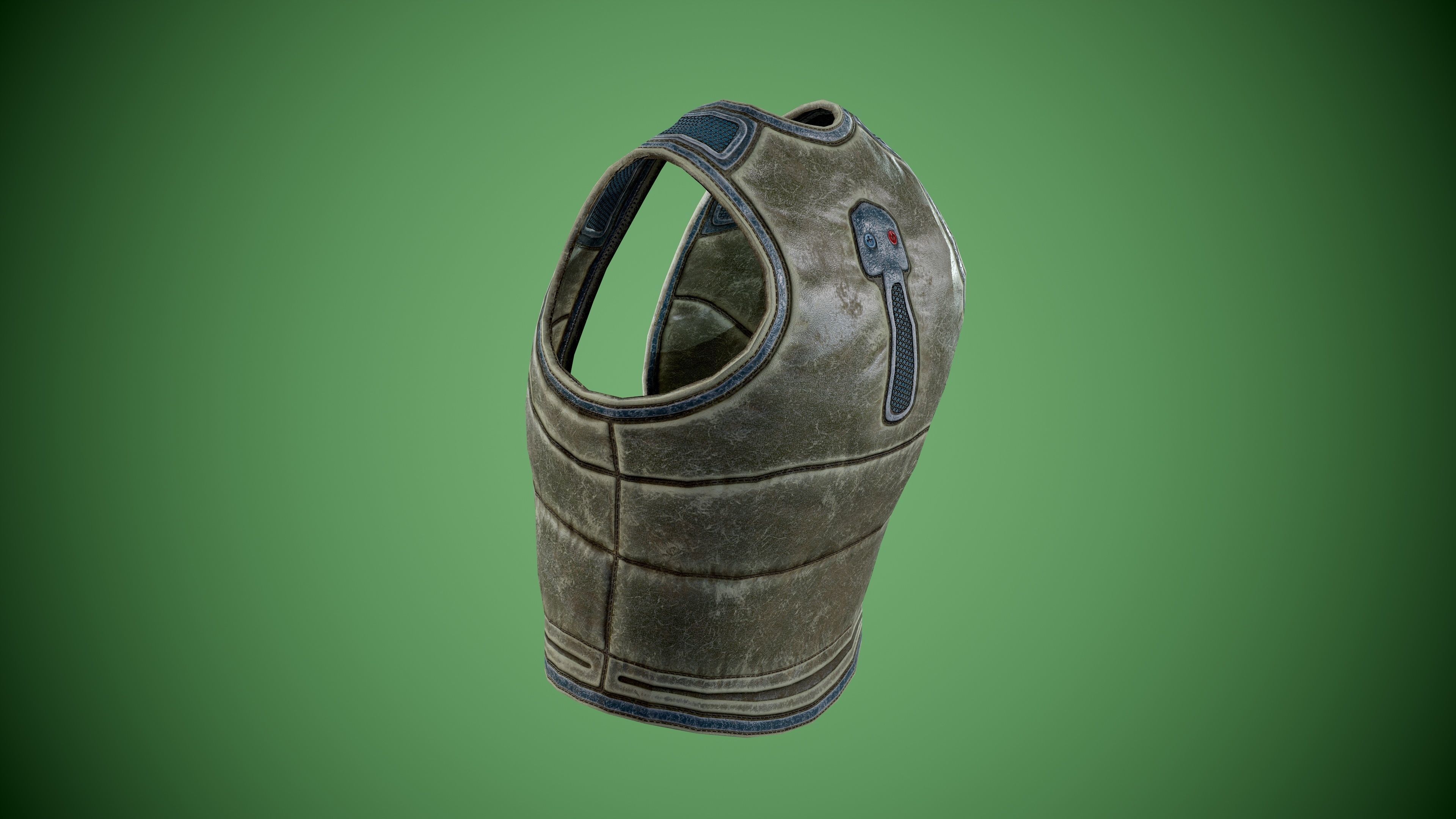 Vest low-poly Low-poly 3D model_17