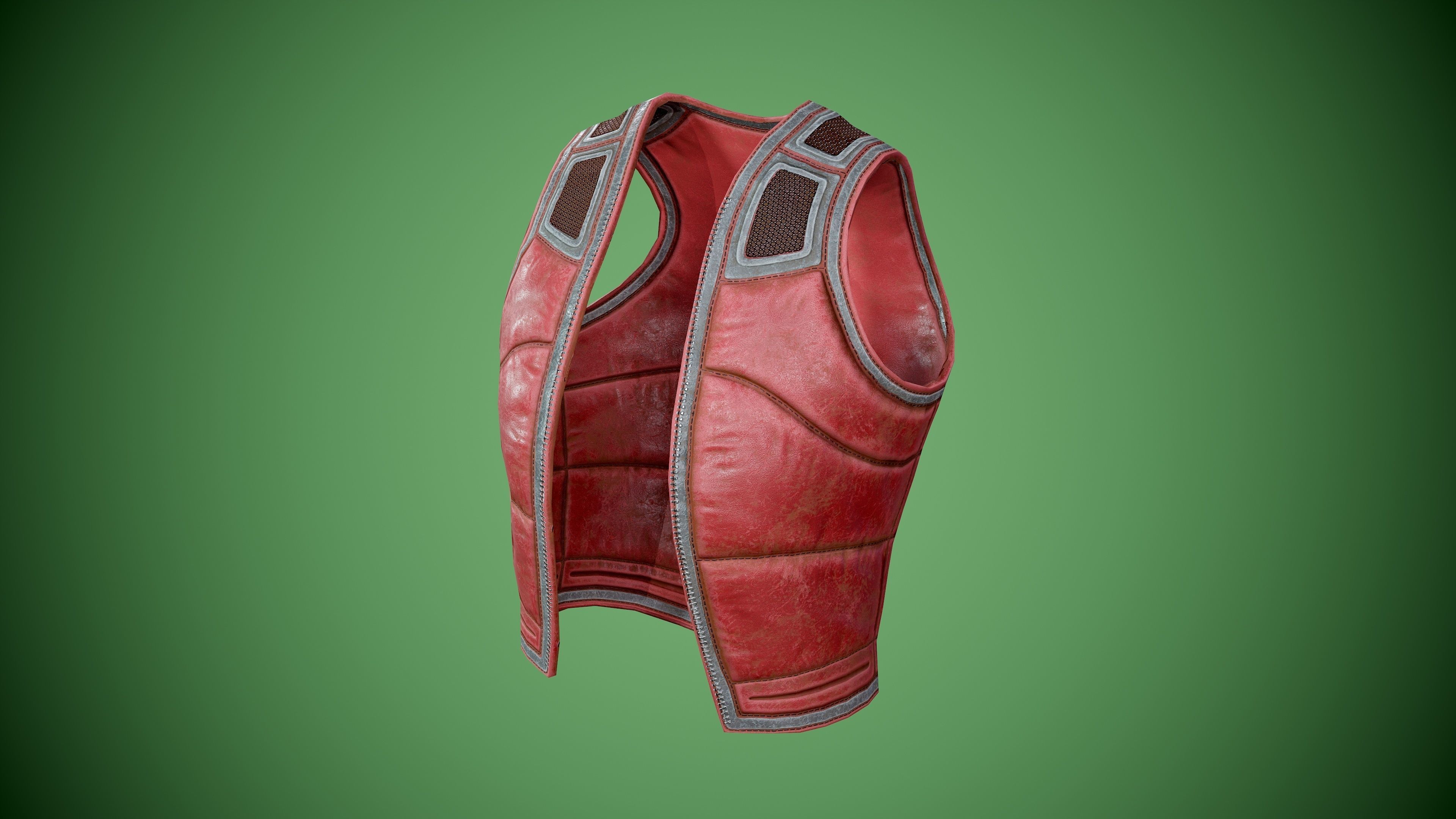 Vest low-poly Low-poly 3D model_8