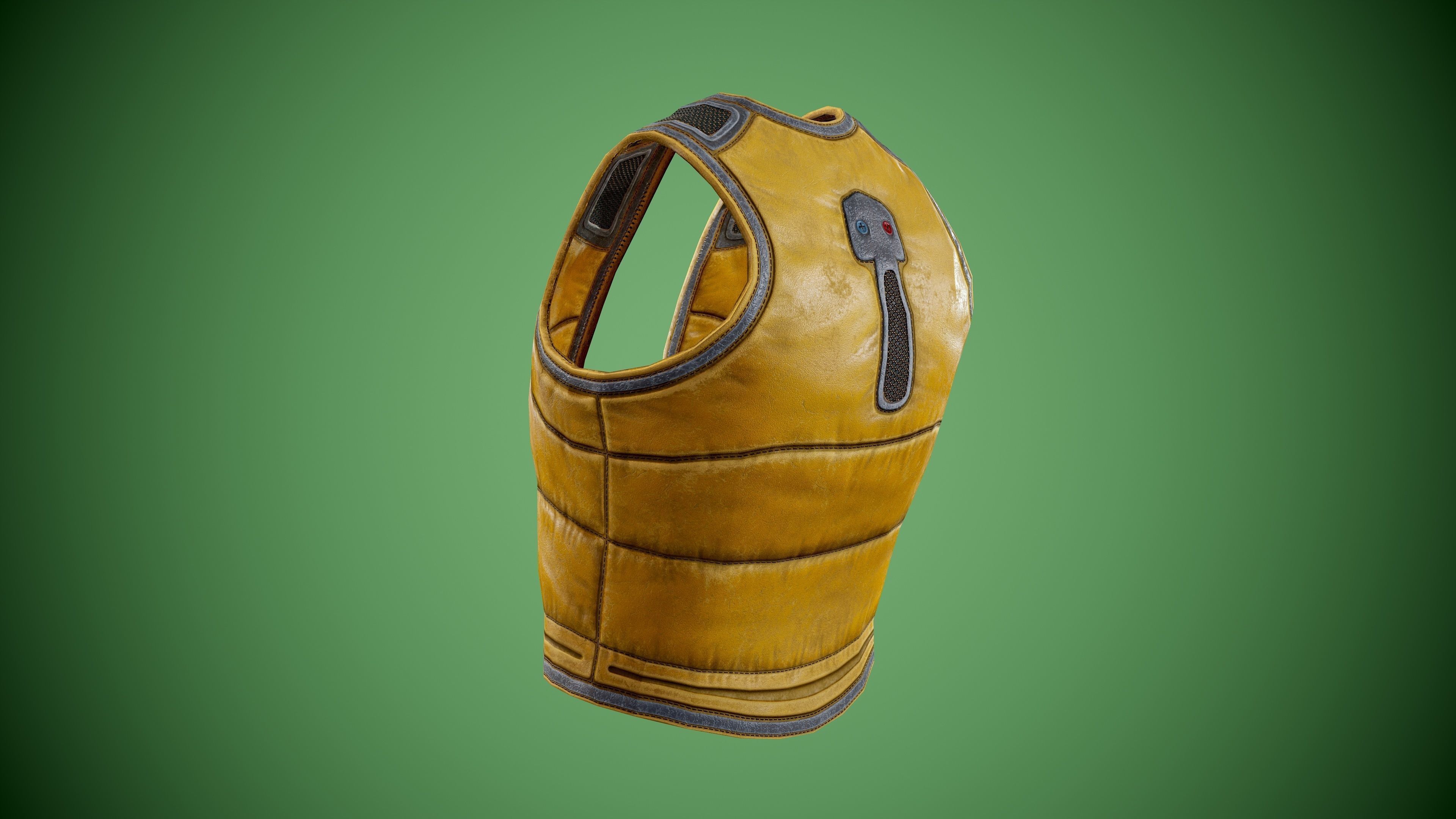 Vest low-poly Low-poly 3D model_5