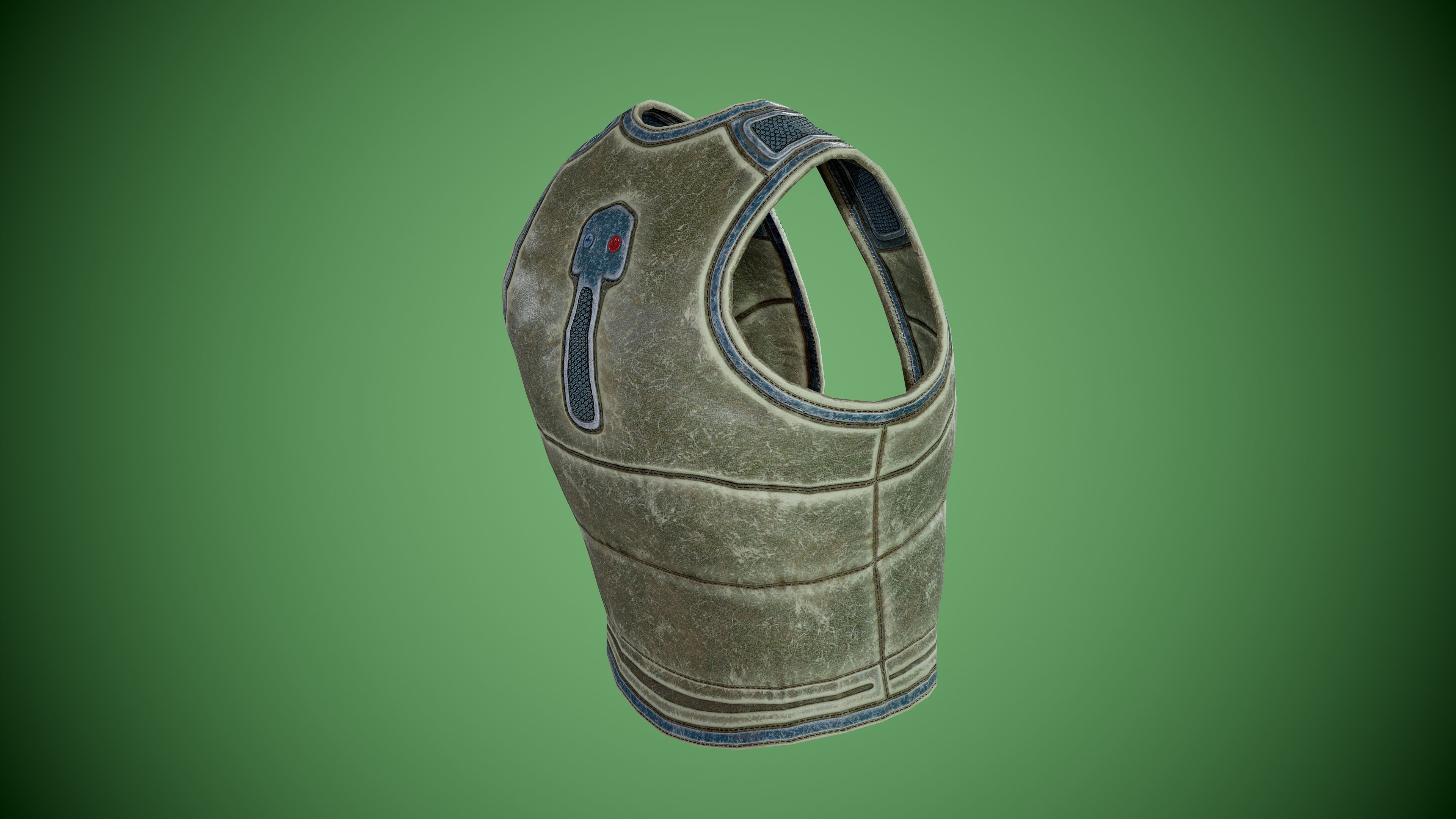 Vest low-poly Low-poly 3D model_18