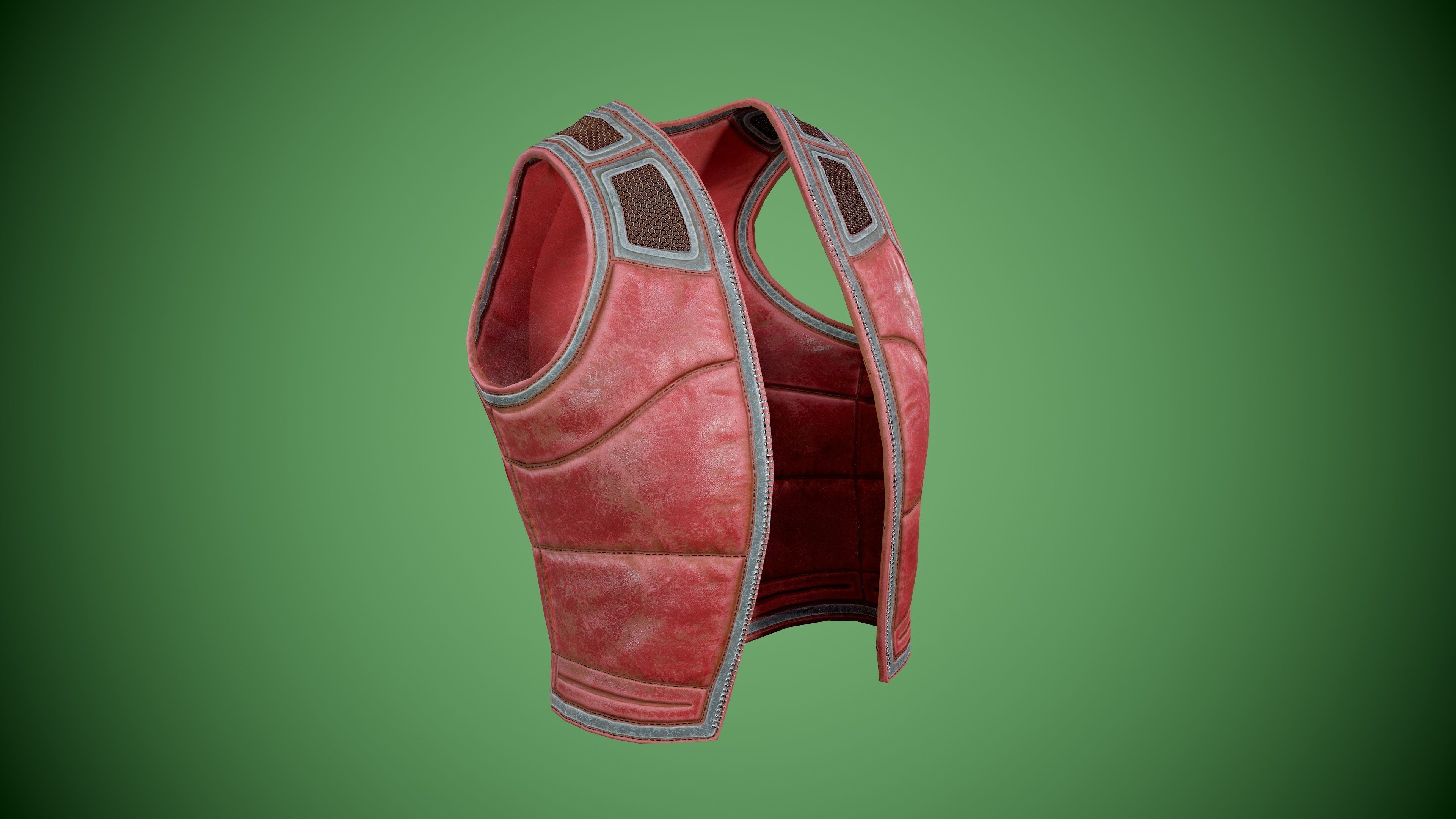 Vest low-poly Low-poly 3D model_7