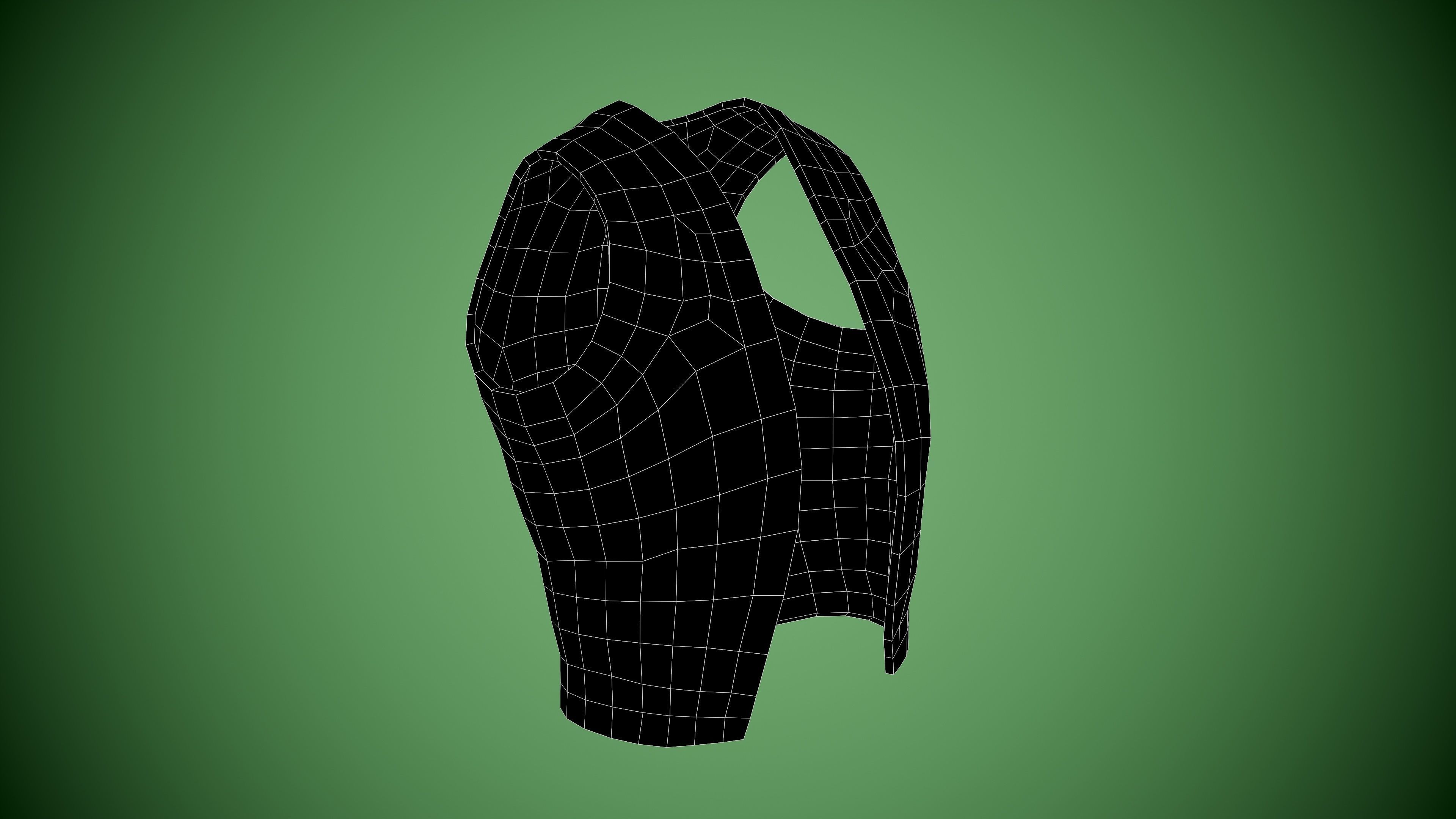 Vest low-poly Low-poly 3D model_19