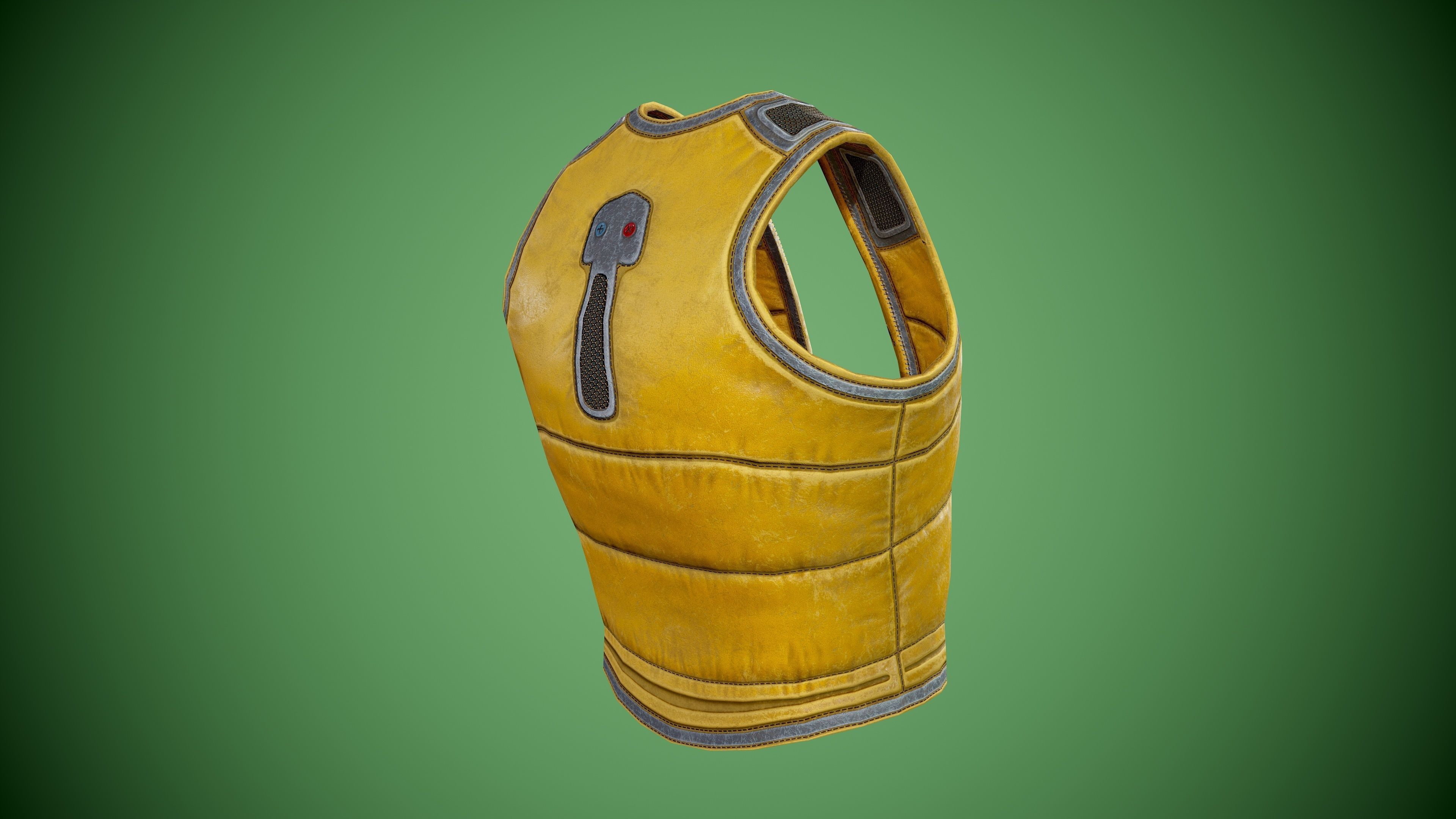 Vest low-poly Low-poly 3D model_6