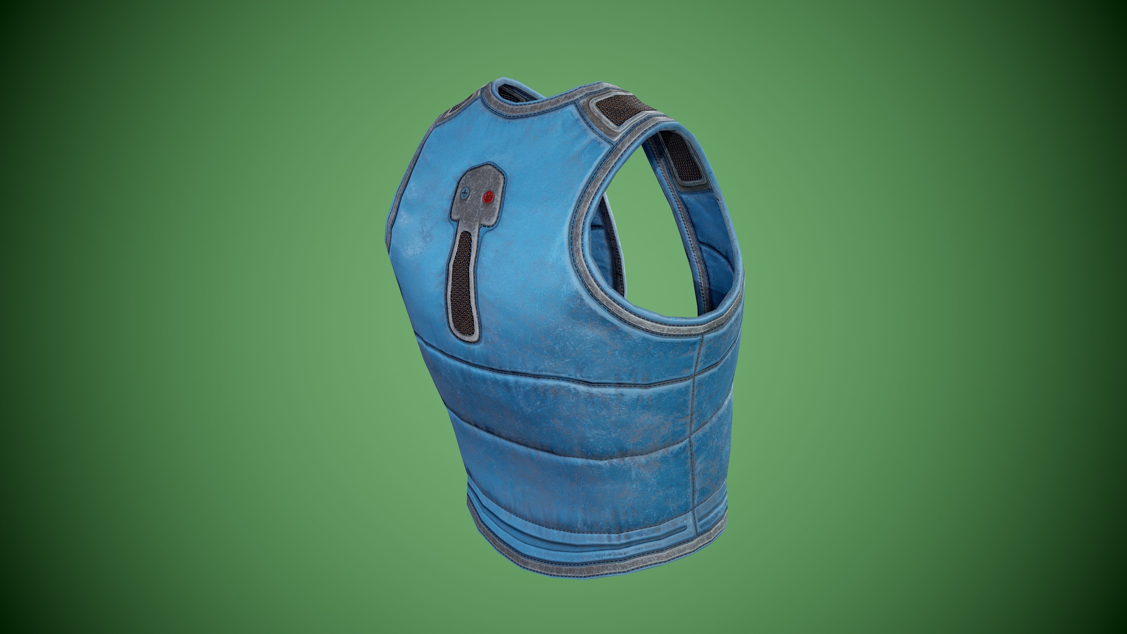 Vest low-poly Low-poly 3D model_14