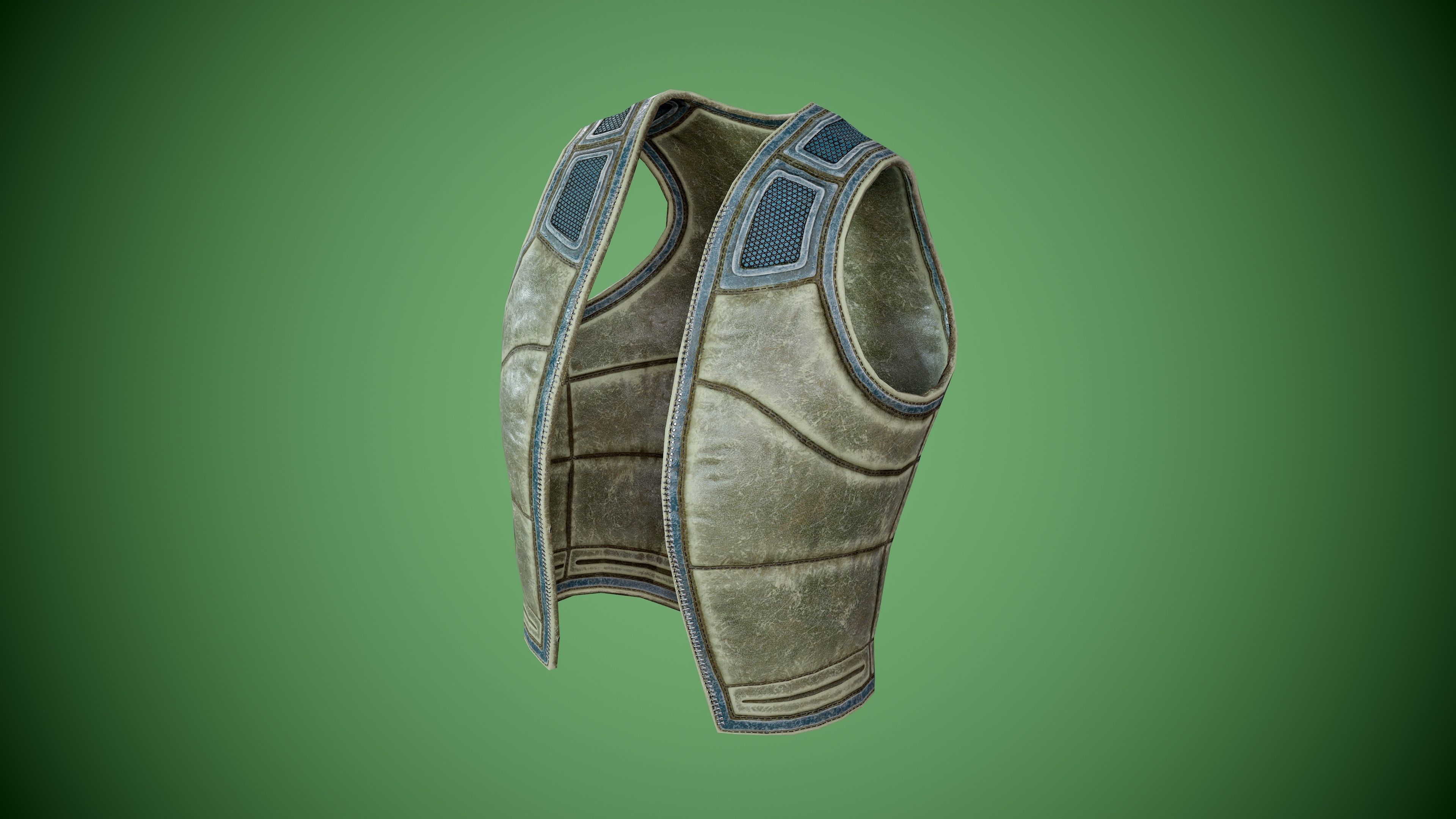 Vest low-poly Low-poly 3D model_16