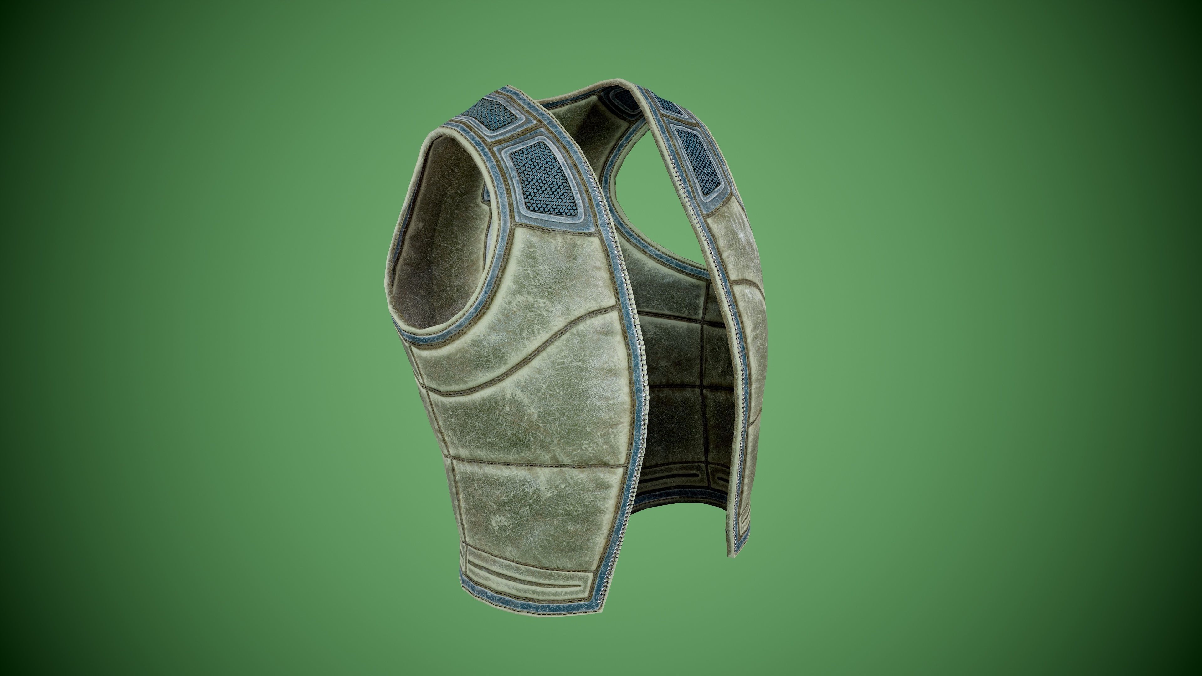 Vest low-poly Low-poly 3D model_15