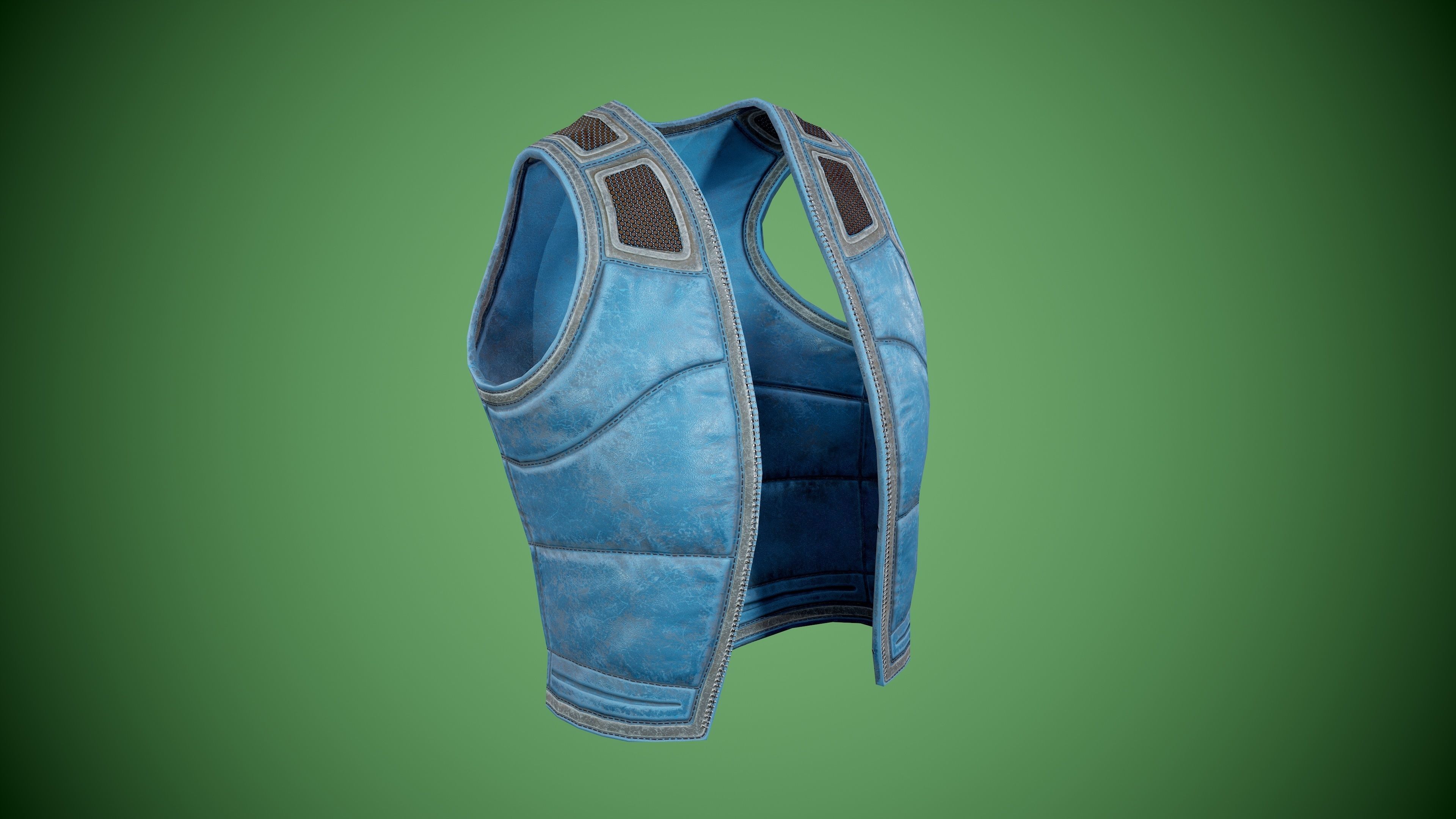 Vest low-poly Low-poly 3D model_11
