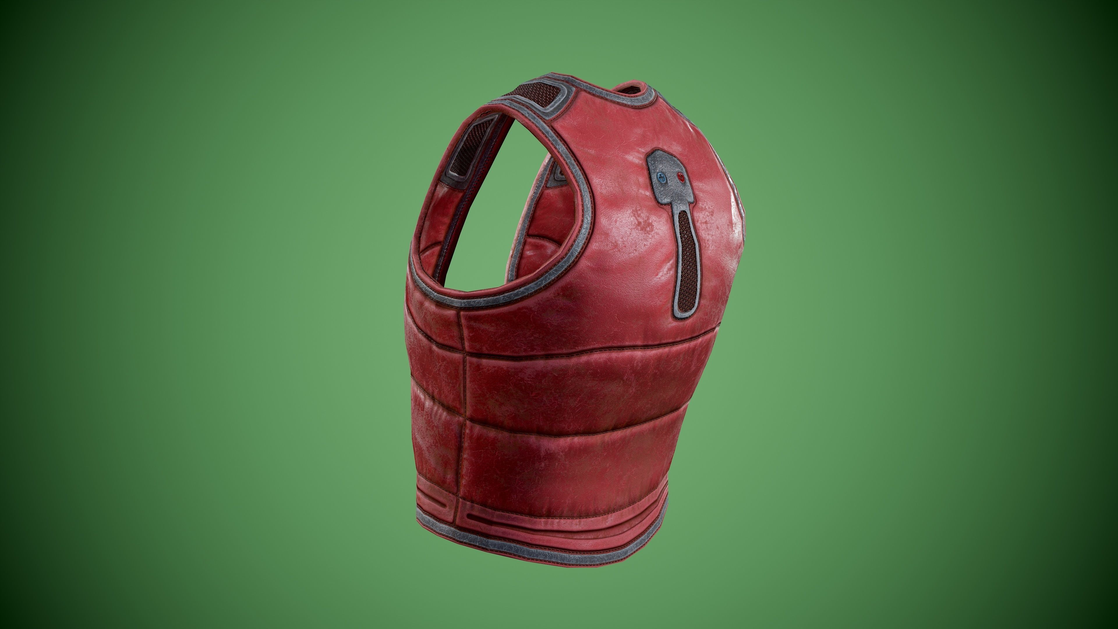 Vest low-poly Low-poly 3D model_9