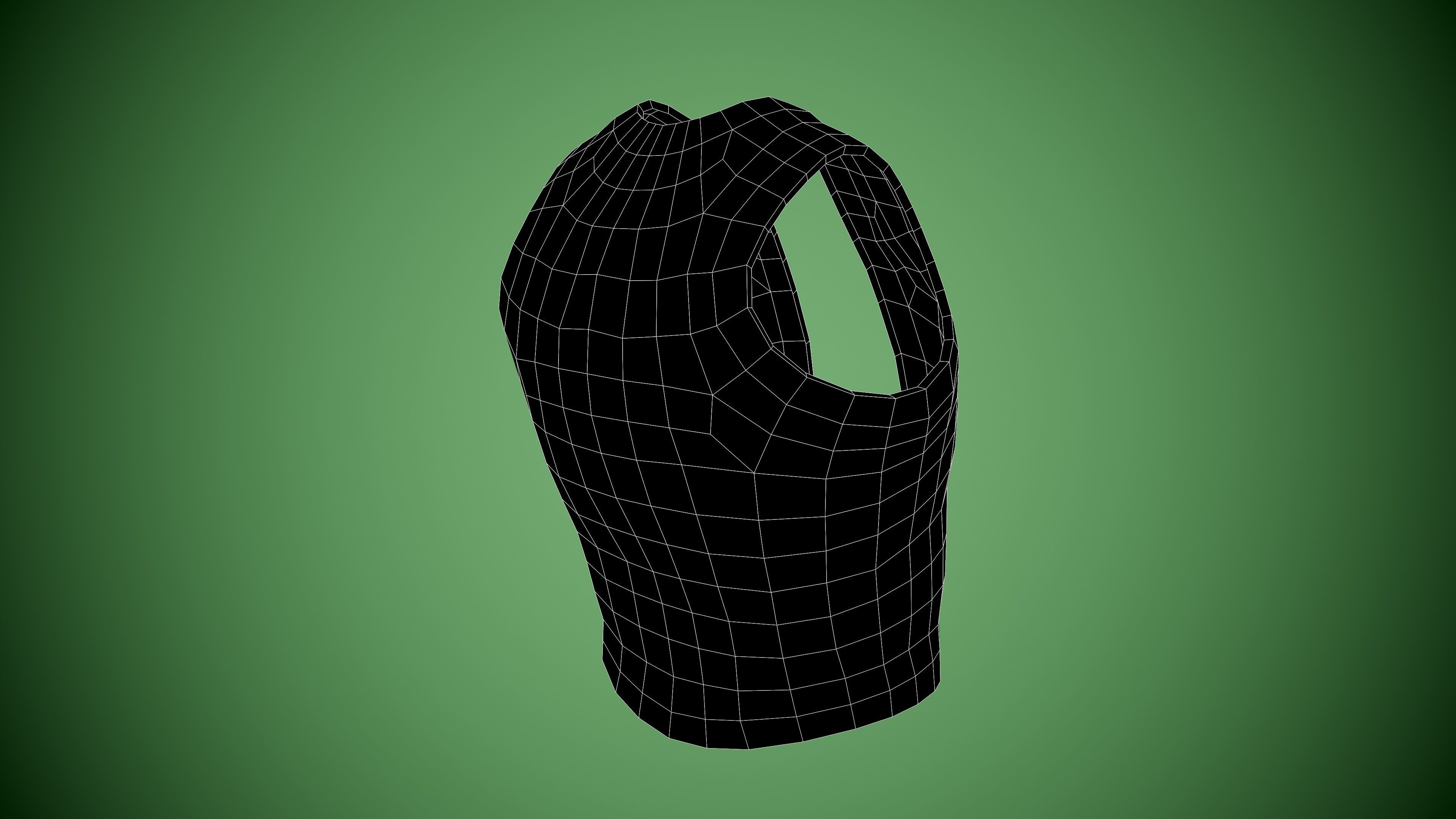 Vest low-poly Low-poly 3D model_22