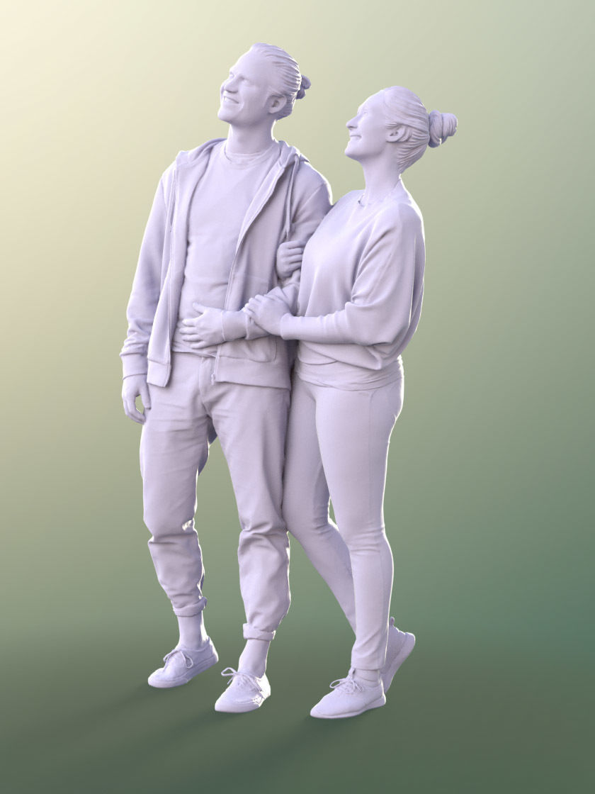Marcel Rebecca 10581 - Couple Standing  3D model_5