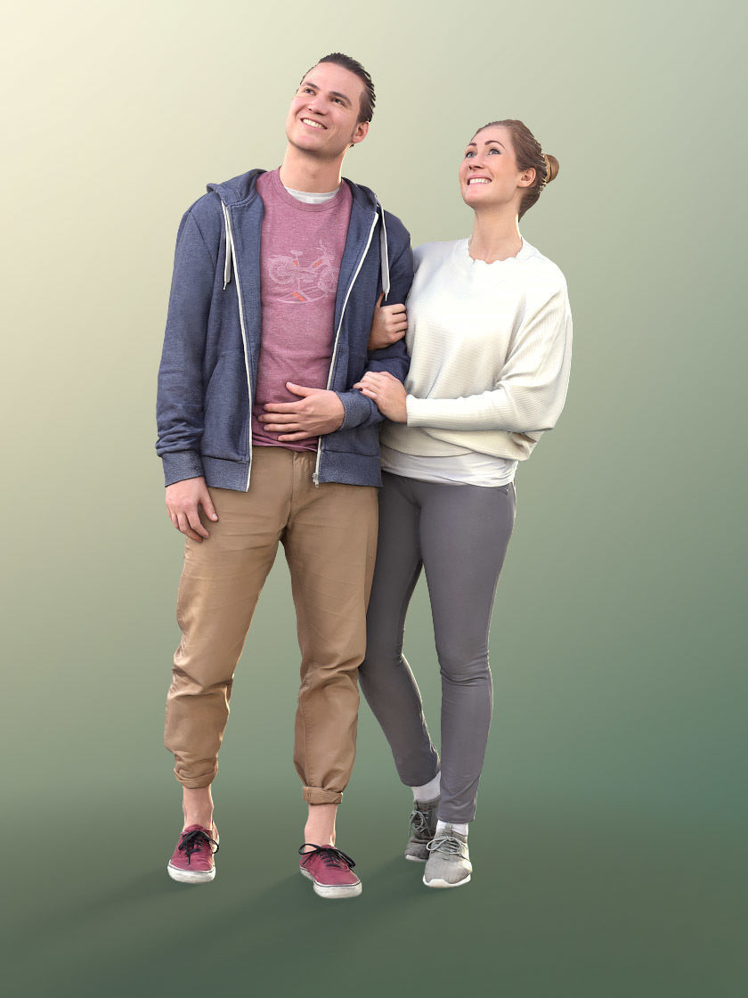 Marcel Rebecca 10581 - Couple Standing  3D model_2