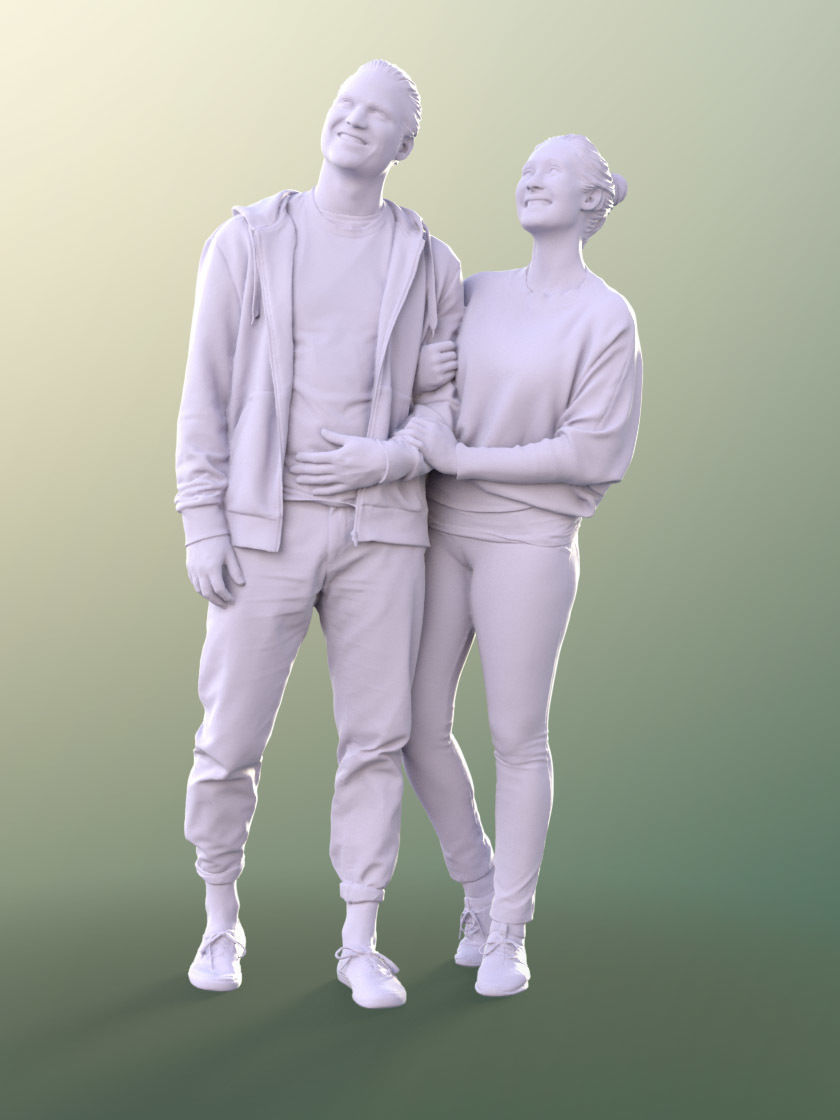 Marcel Rebecca 10581 - Couple Standing  3D model_4