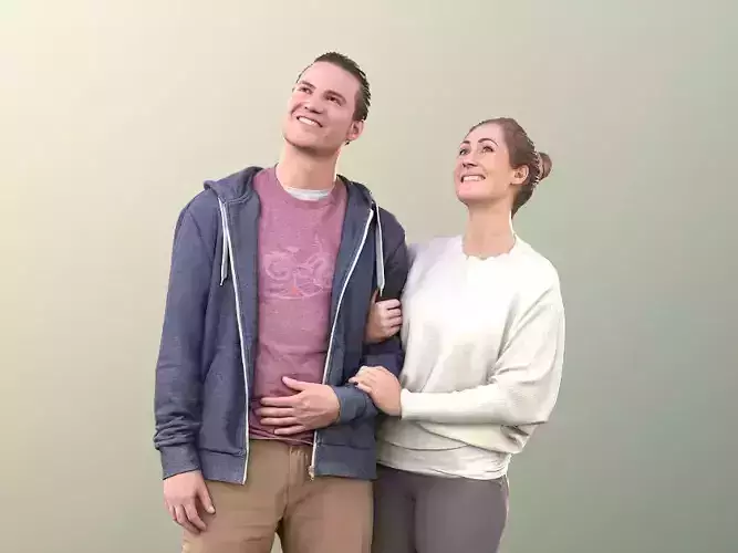 Marcel Rebecca 10581 - Couple Standing  3D model
