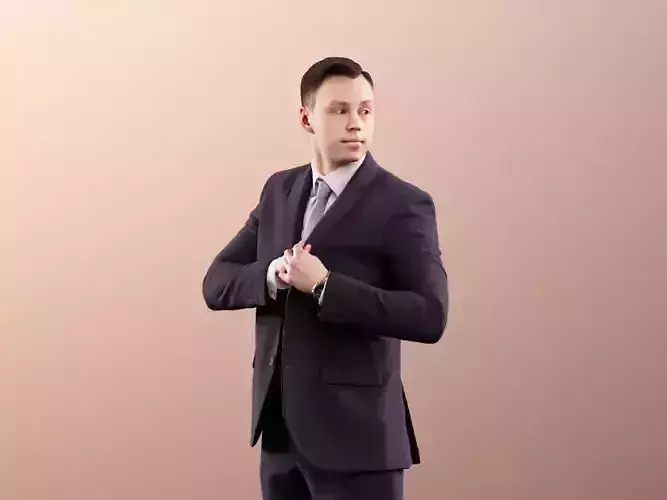 Nick 11546 - Young Business Man In Suit And Tie 